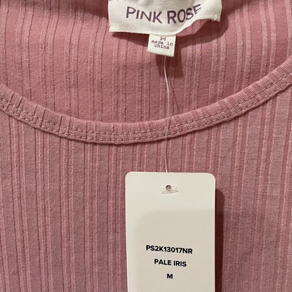 Pink Rose Side Shirring Crop Top - Picture 4 of 5